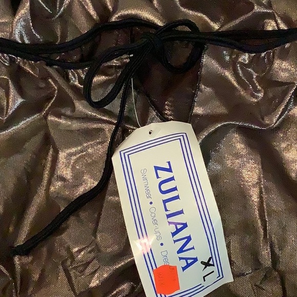 Zuliana Size XL Metallic Mesh Pants. Made in USA. New With Tags - Picture 4 of 4